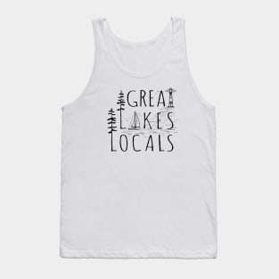 Great Lakes Locals, black Tank Top